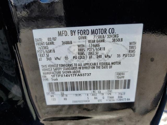 Photo 11 VIN: 1FTPX14V17FA93737 - FORD F150 