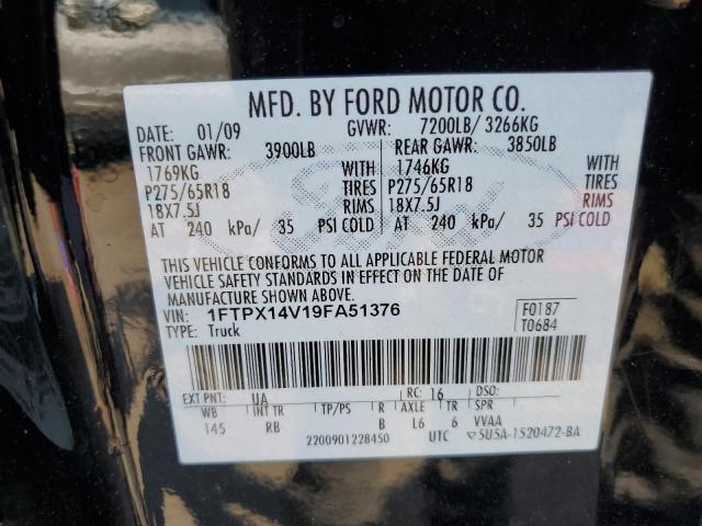 Photo 11 VIN: 1FTPX14V19FA51376 - FORD F150 SUPER 