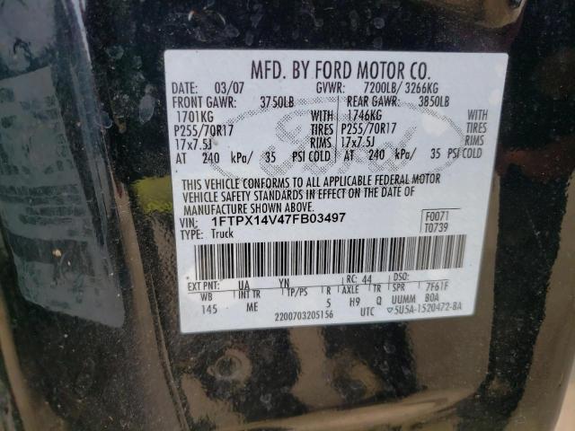 Photo 11 VIN: 1FTPX14V47FB03497 - FORD F150 