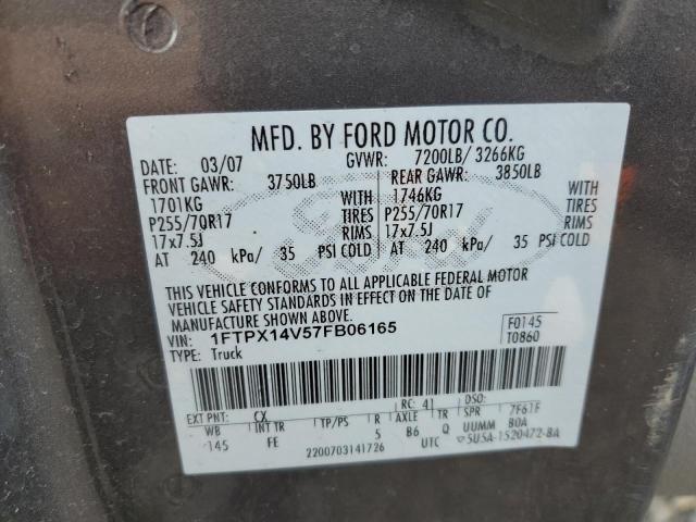 Photo 11 VIN: 1FTPX14V57FB06165 - FORD F150 