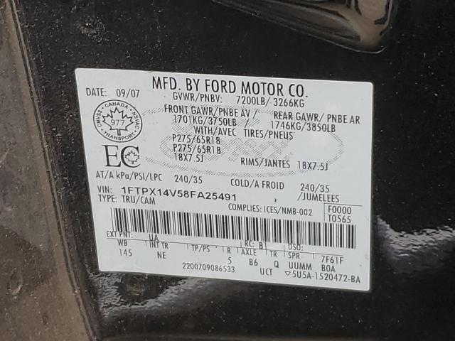 Photo 11 VIN: 1FTPX14V58FA25491 - FORD F150 