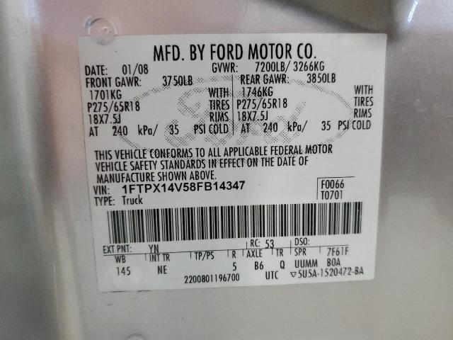 Photo 11 VIN: 1FTPX14V58FB14347 - FORD ALL MODELS 