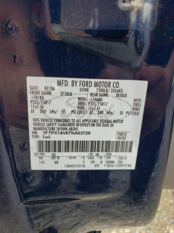 Photo 11 VIN: 1FTPX14V67NA03729 - FORD F150 