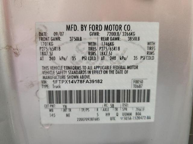 Photo 11 VIN: 1FTPX14V78FA39182 - FORD F150 