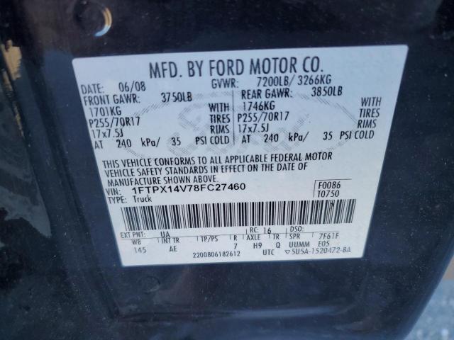 Photo 11 VIN: 1FTPX14V78FC27460 - FORD F150 