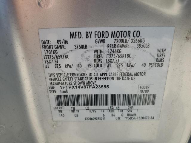 Photo 11 VIN: 1FTPX14V87FA23555 - FORD F150 