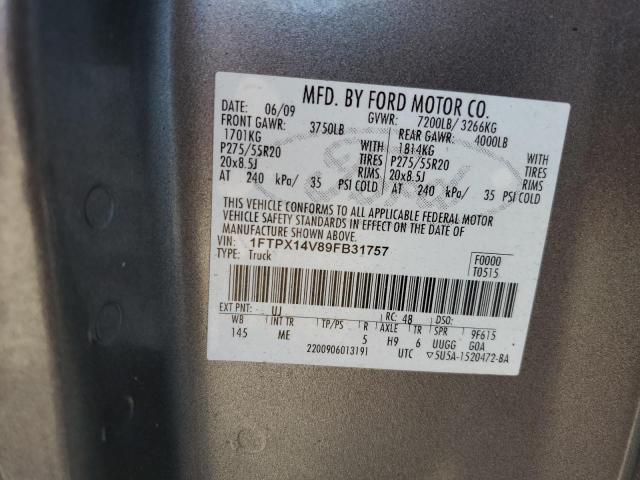 Photo 11 VIN: 1FTPX14V89FB31757 - FORD F150 SUPER 