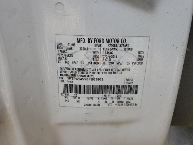 Photo 11 VIN: 1FTPX14V98FB03903 - FORD F150 