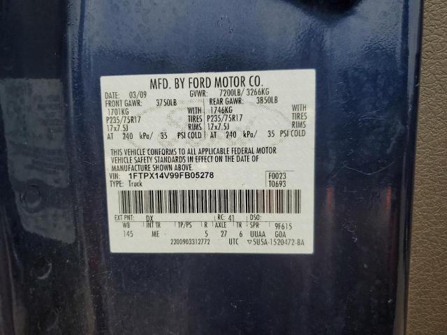 Photo 11 VIN: 1FTPX14V99FB05278 - FORD F150 SUPER 