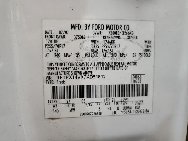 Photo 11 VIN: 1FTPX14VX7KD51812 - FORD F150 