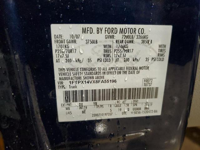 Photo 11 VIN: 1FTPX14VX8FA55196 - FORD F150 