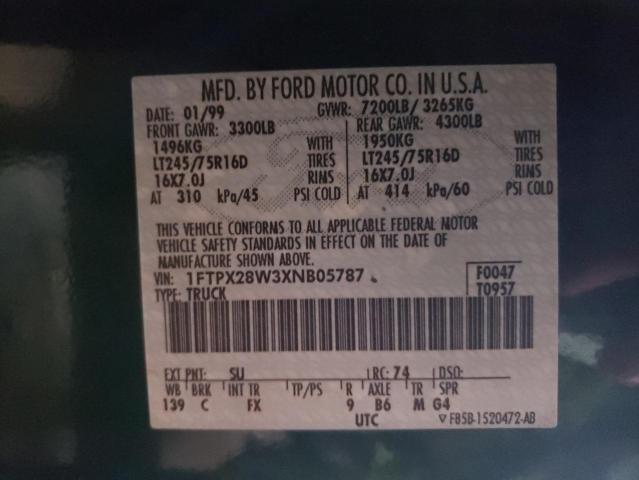 Photo 11 VIN: 1FTPX28W3XNB05787 - FORD ALL MODELS 