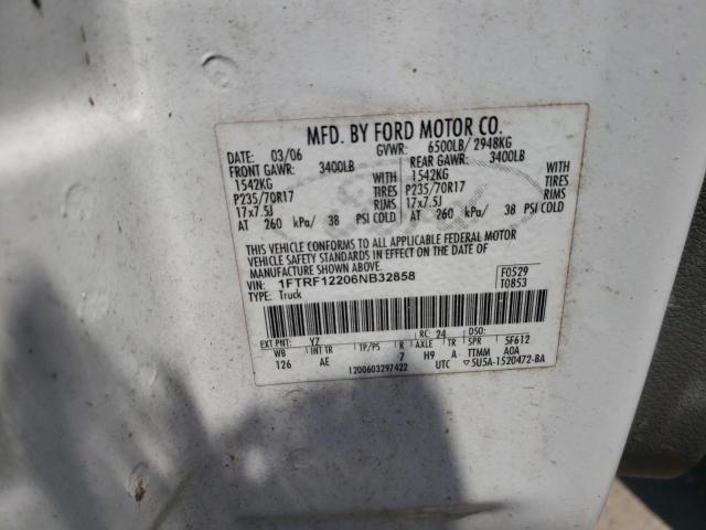 Photo 11 VIN: 1FTRF12206NB32858 - FORD F150 