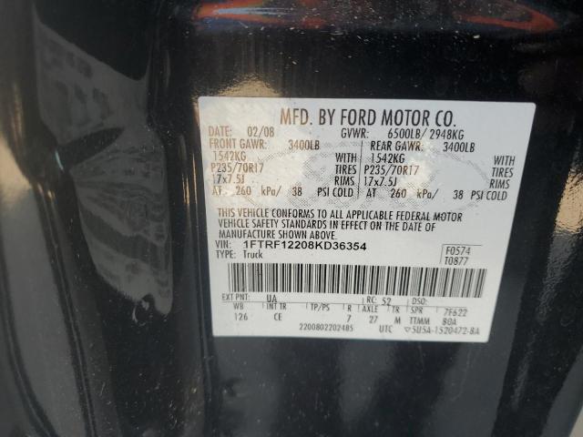 Photo 11 VIN: 1FTRF12208KD36354 - FORD F150 