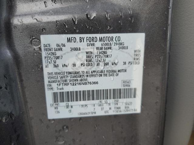 Photo 11 VIN: 1FTRF12216NB76366 - FORD F150 