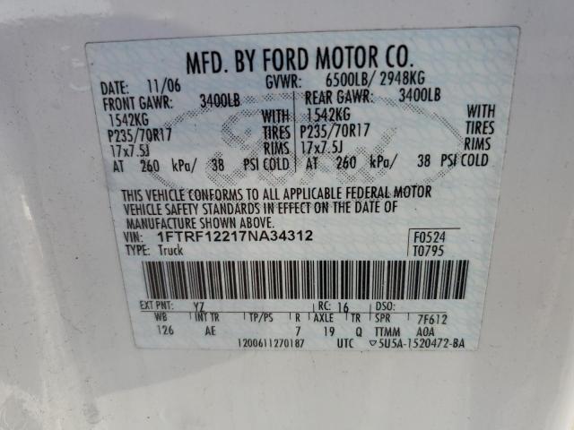 Photo 11 VIN: 1FTRF12217NA34312 - FORD F150 