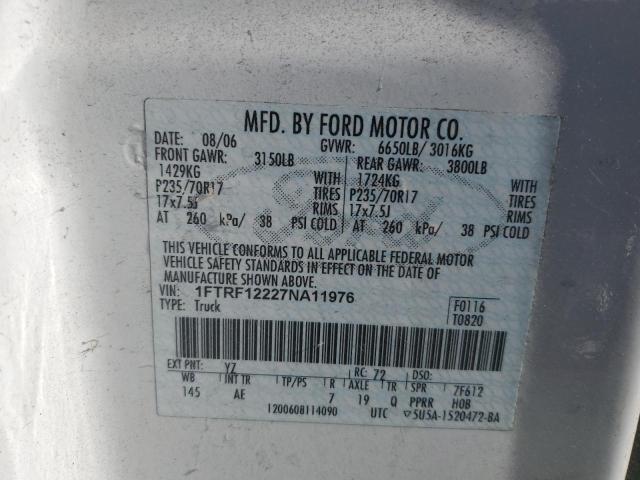 Photo 11 VIN: 1FTRF12227NA11976 - FORD F150 