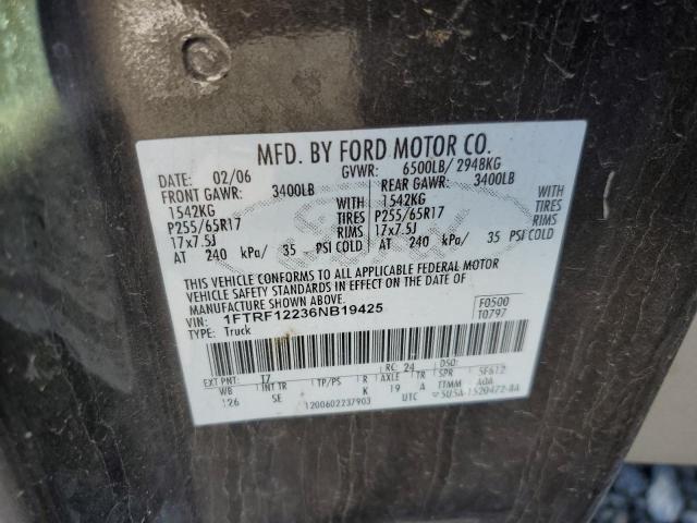 Photo 11 VIN: 1FTRF12236NB19425 - FORD F150 