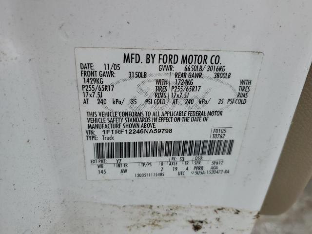 Photo 11 VIN: 1FTRF12246NA59798 - FORD F150 