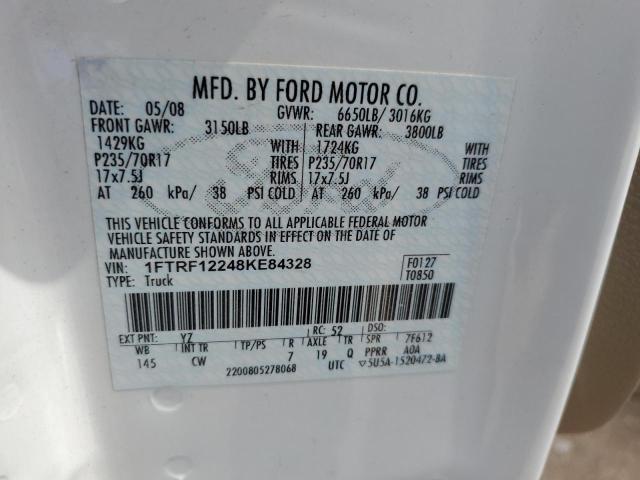 Photo 11 VIN: 1FTRF12248KE84328 - FORD F150 