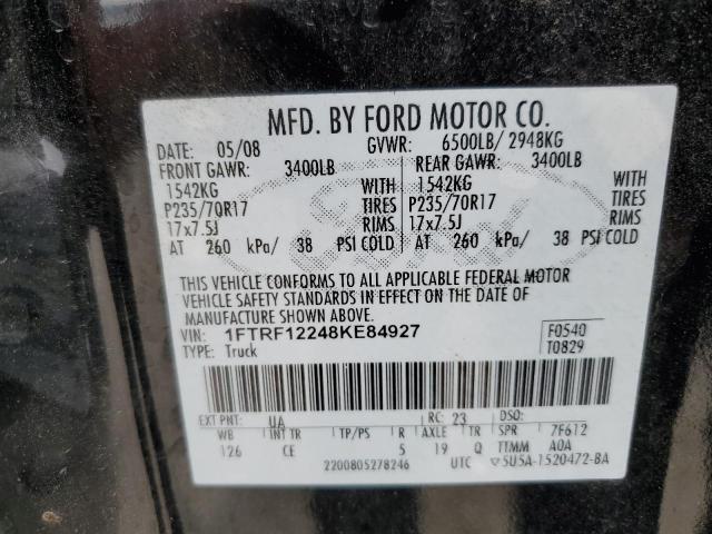 Photo 11 VIN: 1FTRF12248KE84927 - FORD F150 