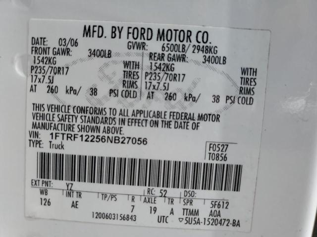 Photo 11 VIN: 1FTRF12256NB27056 - FORD F150 