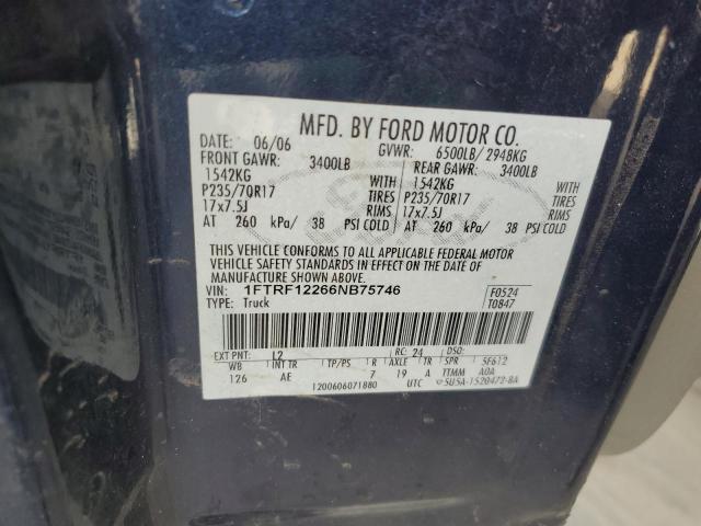 Photo 11 VIN: 1FTRF12266NB75746 - FORD F150 