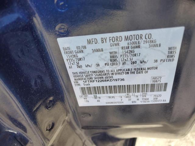 Photo 11 VIN: 1FTRF12268KD19736 - FORD F150 