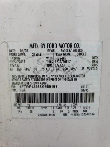 Photo 11 VIN: 1FTRF12268KE89191 - FORD ALL MODELS 