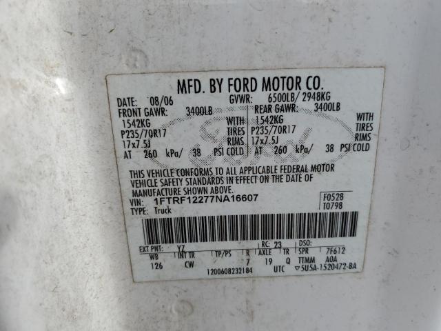 Photo 11 VIN: 1FTRF12277NA16607 - FORD ALL MODELS 