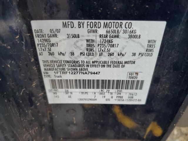 Photo 11 VIN: 1FTRF12277NA79447 - FORD F150 