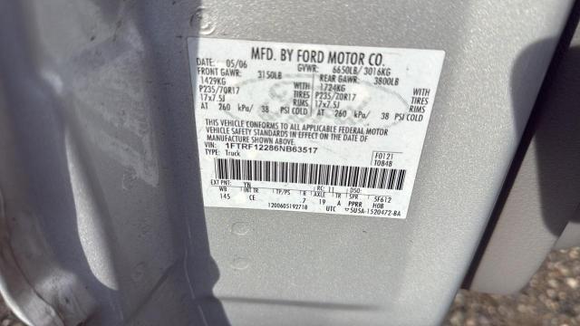 Photo 9 VIN: 1FTRF12286NB63517 - FORD F150 