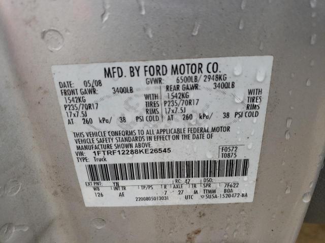 Photo 12 VIN: 1FTRF12288KE26545 - FORD F150 