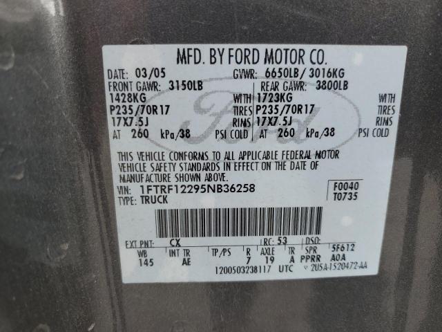 Photo 11 VIN: 1FTRF12295NB36258 - FORD F150 