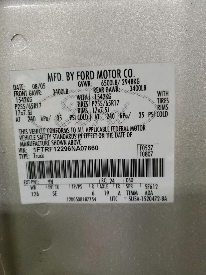 Photo 11 VIN: 1FTRF12296NA07860 - FORD F-150 