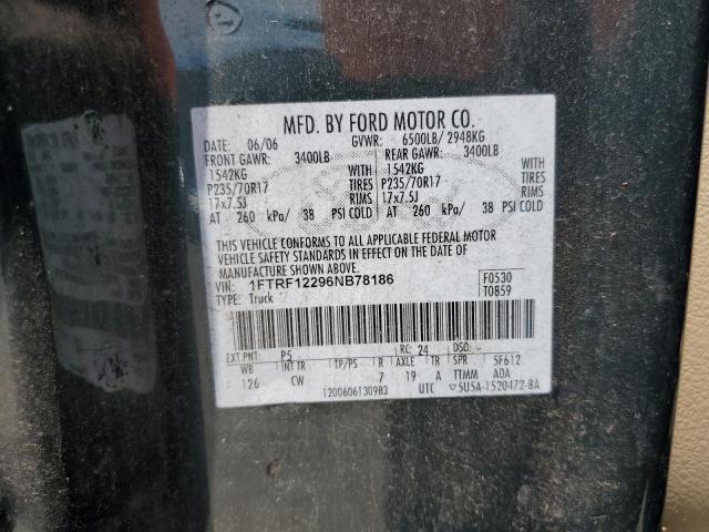 Photo 12 VIN: 1FTRF12296NB78186 - FORD F150 