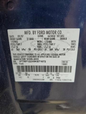 Photo 11 VIN: 1FTRF122X8KB71672 - FORD F150 