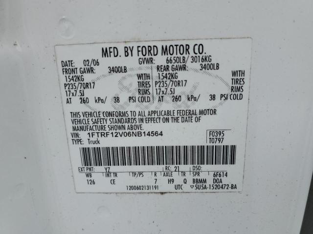 Photo 11 VIN: 1FTRF12V06NB14564 - FORD F150 