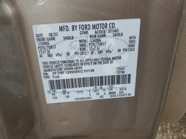 Photo 11 VIN: 1FTRF12W05NC10136 - FORD F150 