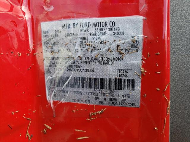 Photo 12 VIN: 1FTRF12W07KC13834 - FORD F150 