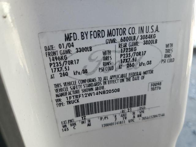 Photo 11 VIN: 1FTRF12W14NB20508 - FORD F150 