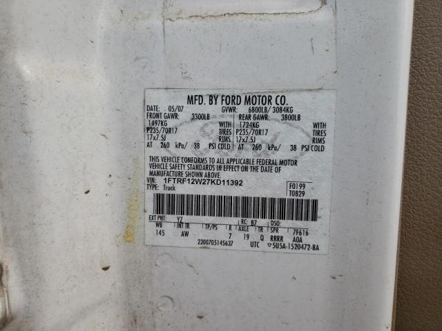 Photo 11 VIN: 1FTRF12W27KD11392 - FORD F150 