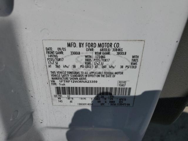 Photo 11 VIN: 1FTRF12W36NA23359 - FORD F150 