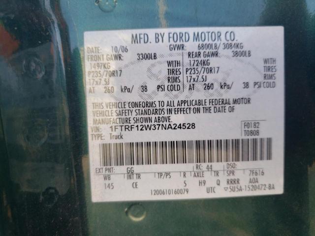 Photo 11 VIN: 1FTRF12W37NA24528 - FORD F150 