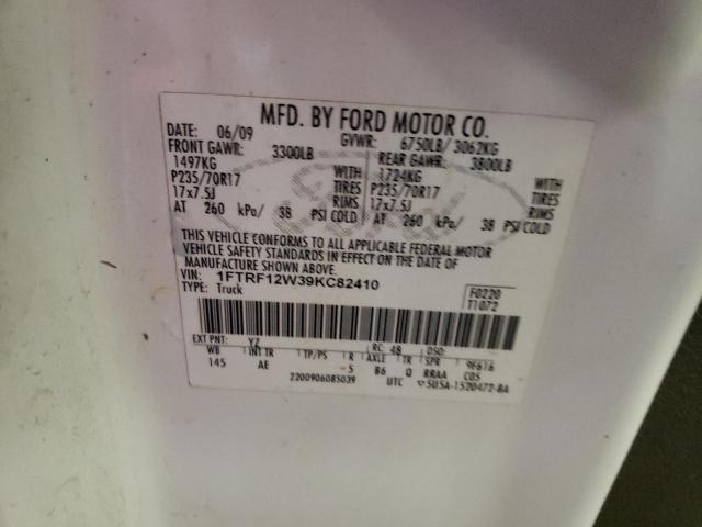 Photo 11 VIN: 1FTRF12W39KC82410 - FORD F150 