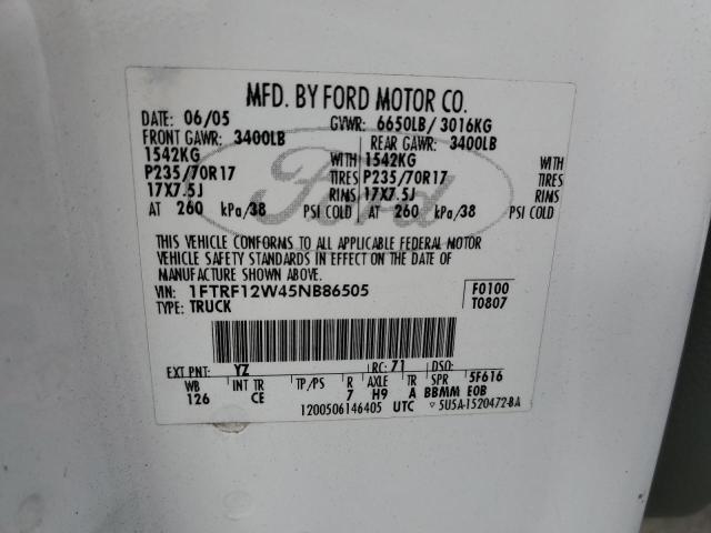 Photo 11 VIN: 1FTRF12W45NB86505 - FORD F150 