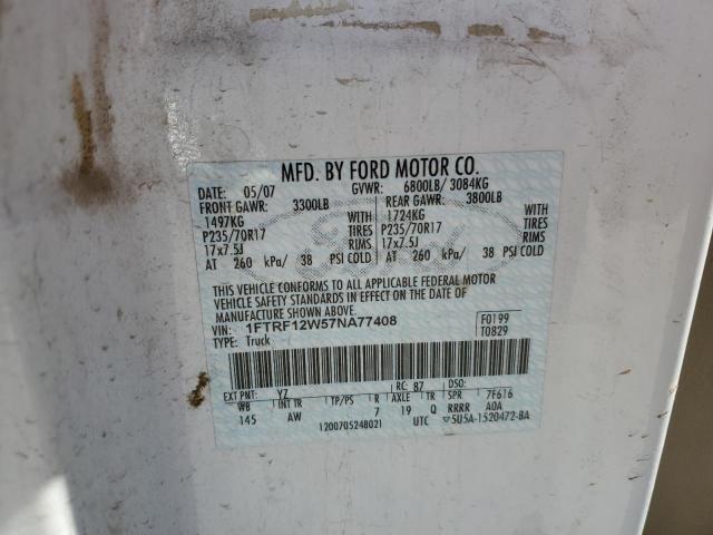 Photo 11 VIN: 1FTRF12W57NA77408 - FORD F150 