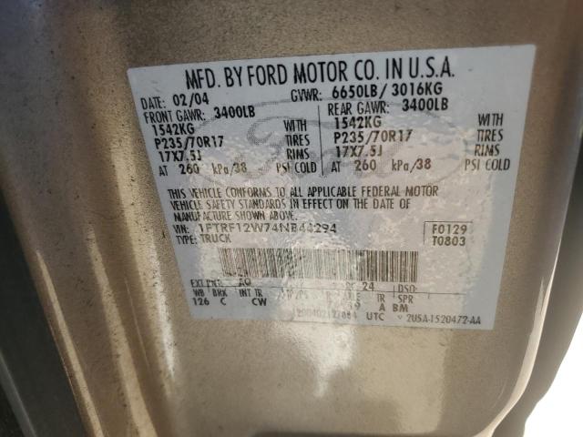 Photo 11 VIN: 1FTRF12W74NB44294 - FORD F150 