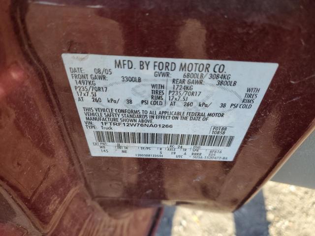 Photo 11 VIN: 1FTRF12W76NA01266 - FORD F150 