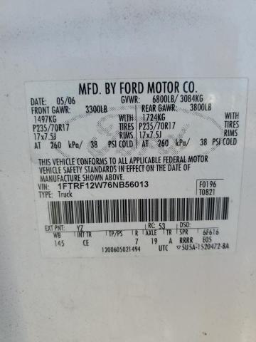 Photo 12 VIN: 1FTRF12W76NB56013 - FORD F150 